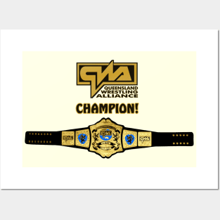 QWA Champion Belt Posters and Art